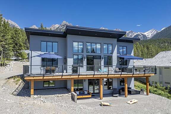 Expansive West Facing Deck with Valley and Mountain Views