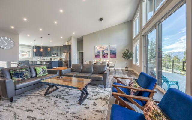 Expansive West Facing Deck with Valley and Mountain Views