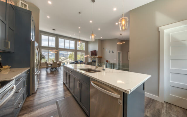 Expansive West Facing Deck with Valley and Mountain Views