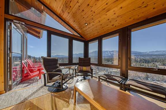 Sun room to enjoy morning coffee on the cooler days