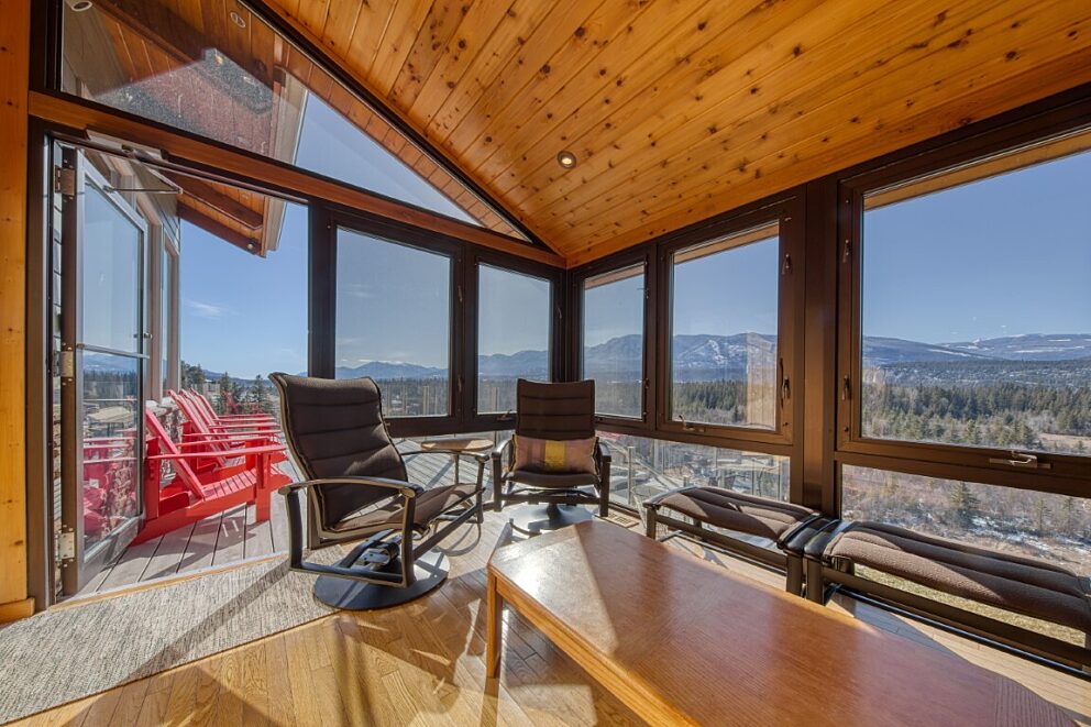 Sun room to enjoy morning coffee on the cooler days