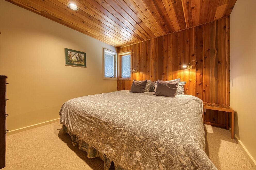 King Bed in main floor bedroom