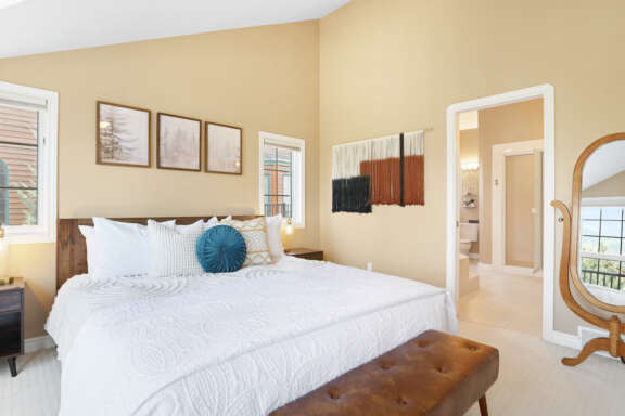 Upper level master bedroom with king bed - sleeps 2