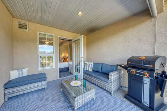 Deck with BBQ