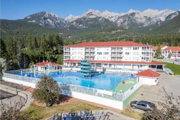 Mountain View Waterpark - open through the summer, steps away, additional fee required