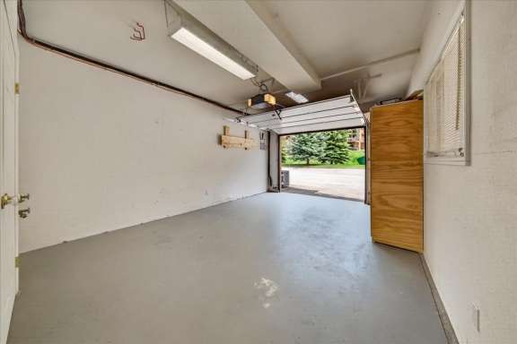 Private garage available for guest use at Marble Canyon 704 Phase 2 in Fairmont Hot Springs.