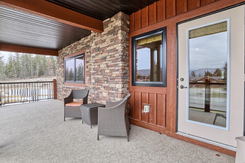 Covered patio accessed from master bedroom