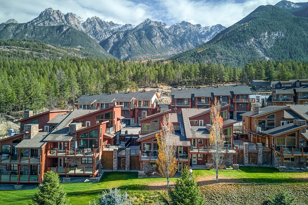 The Residences at Fairmont Ridge below the Rocky Mountains
