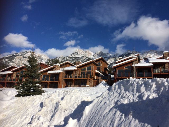 Fairmont Creek Vacation Rentals properties in the snow